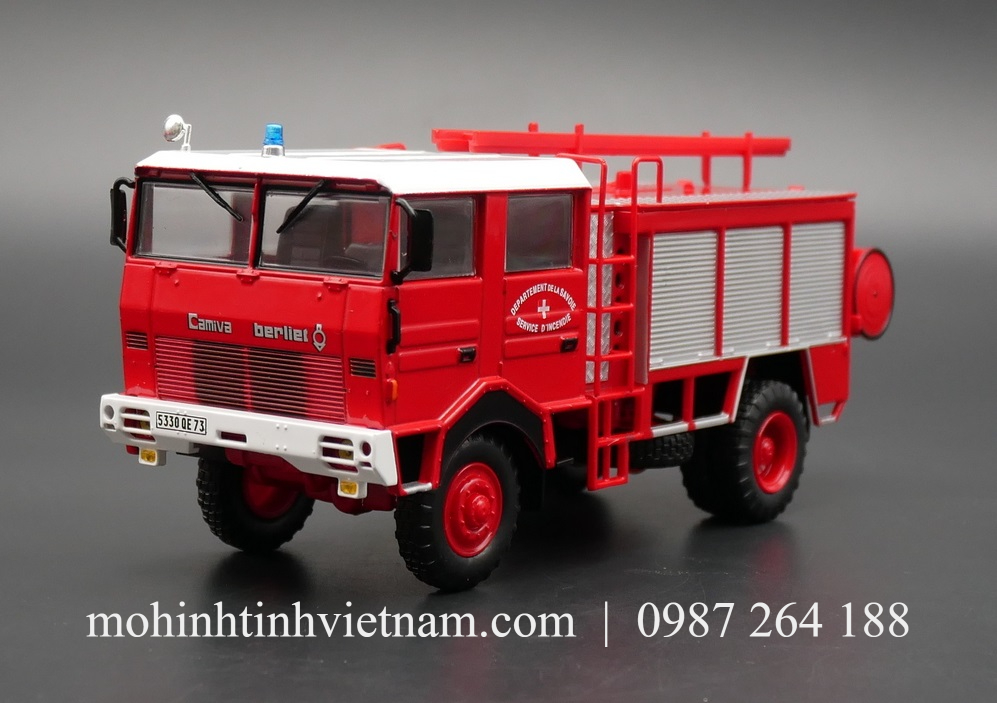 MÔ HÌNH XE CỨU HỎA BERLIET GBD (ĐỎ) 1:43 IXO