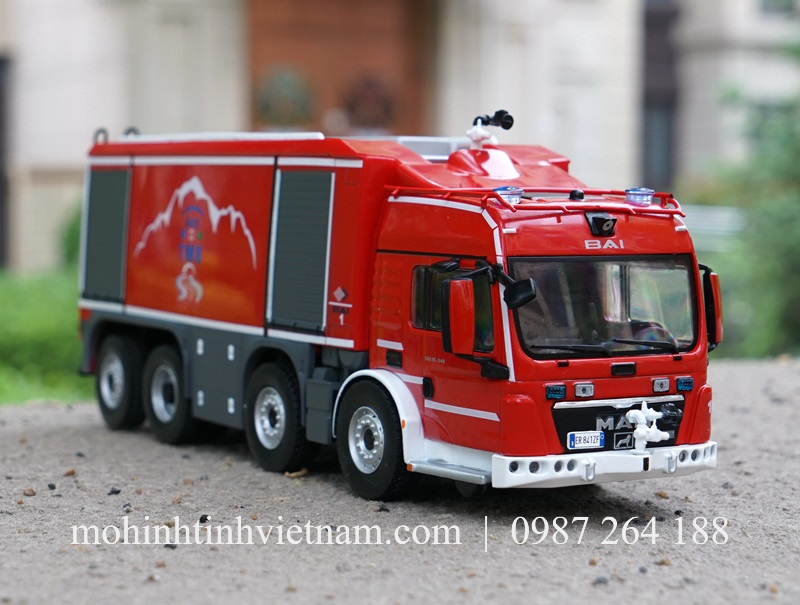 MÔ HÌNH XE CỨU HỎA MAN TGS PROTEUS GEIE (ĐỎ) 1:43 IXO