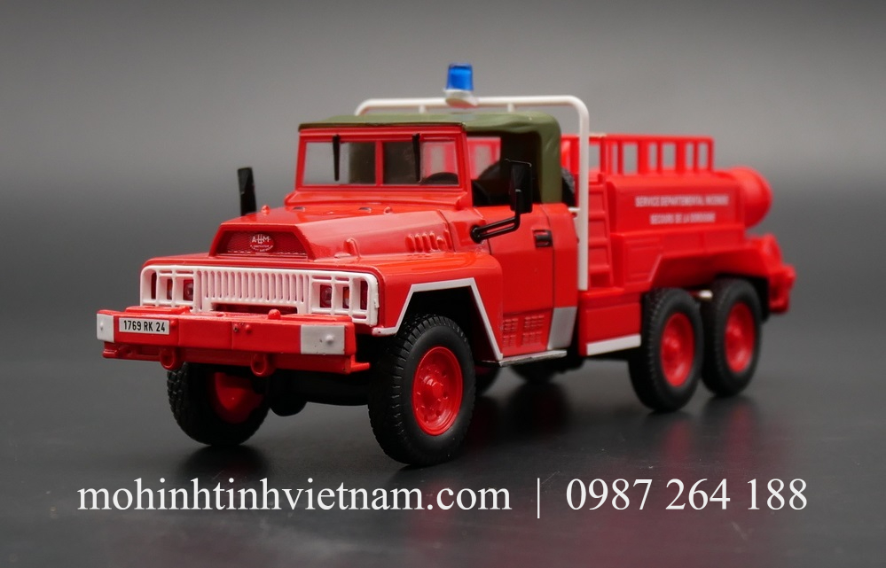 MÔ HÌNH XE CỨU HỎA ACMAT 6X6 SDIS DORDOGNE (ĐỎ) 1:43 IXO