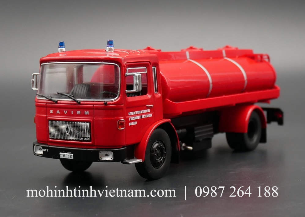 MÔ HÌNH XE CỨU HỎA RENAULT SAVIEM SM240 (ĐỎ) 1:43 IXO