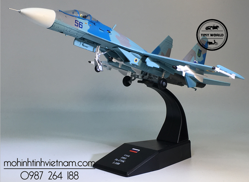 MÔ HÌNH MÁY BAY SU-27SK 1993 (GHI) 1:100 AMER