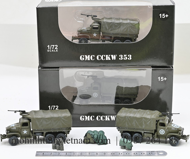 MÔ HÌNH XE TẢI GMC CCKW 353 (XANH) 1:72 SANRONG