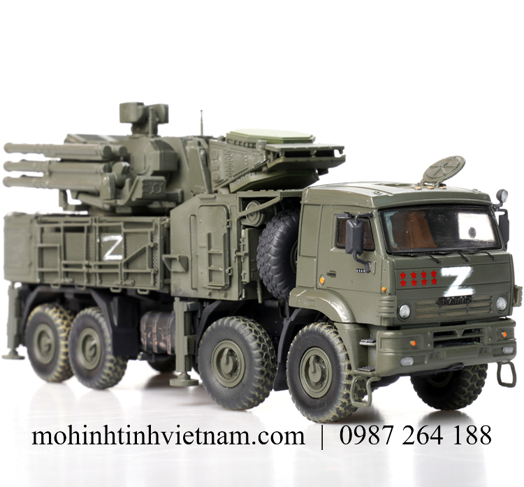 MÔ HÌNH HỆ THỐNG PHÒNG KHÔNG 96K6 PANTSIR-S1 (XANH) 1:72 PANZERKAMPF