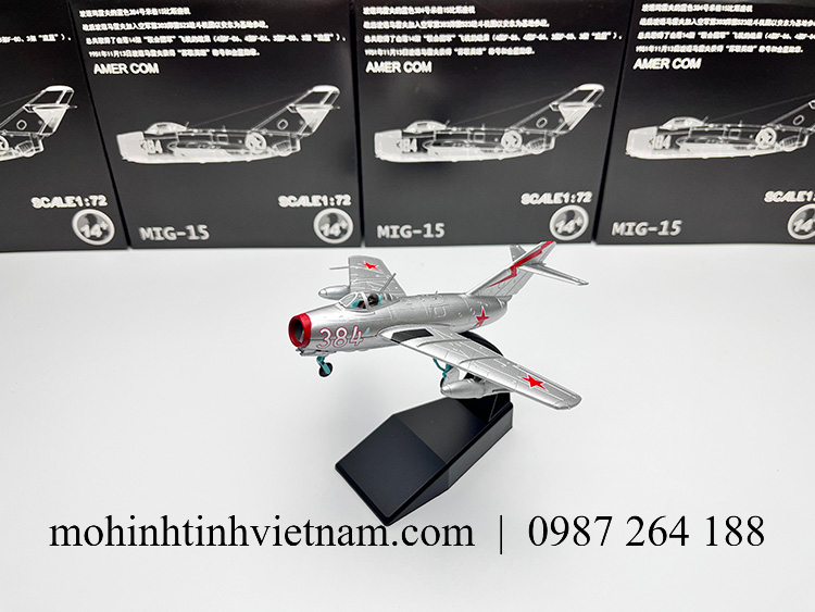MÔ HÌNH MÁY BAY MIG-15 LIÊN XÔ (BẠC) 1:72 AMER