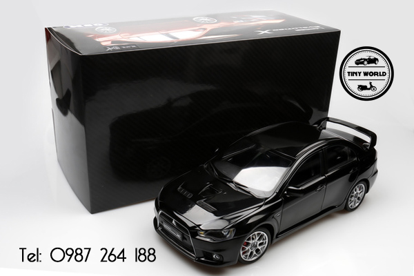 MÔ HÌNH Ô TÔ MITSUBISHI LANCER EVO 10 (ĐEN) 1:18 CMS