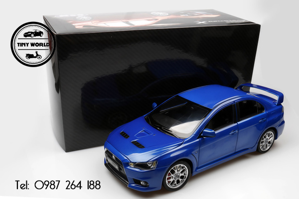 MÔ HÌNH Ô TÔ MITSUBISHI LANCER EVO 10 (XANH) 1:18 CMS