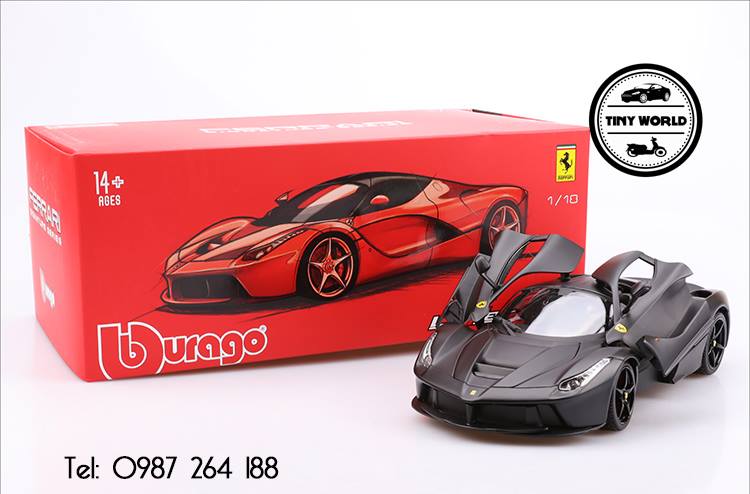 MÔ HÌNH Ô TÔ FERRARI LAFERRARI (ĐEN) 1:18 BBURAGO SIGNATURE