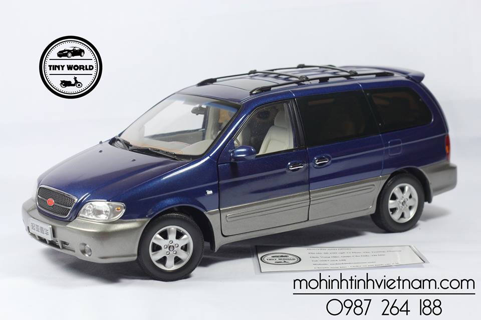 MÔ HÌNH Ô TÔ KIA CARNIVAL 2009 (XANH) 1:18 PAUDI