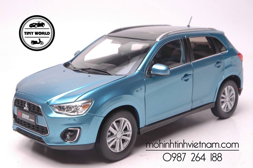 MÔ HÌNH Ô TÔ MITSUBISHI PAJERO ASX 2015 (XANH) 1:18 DEALER