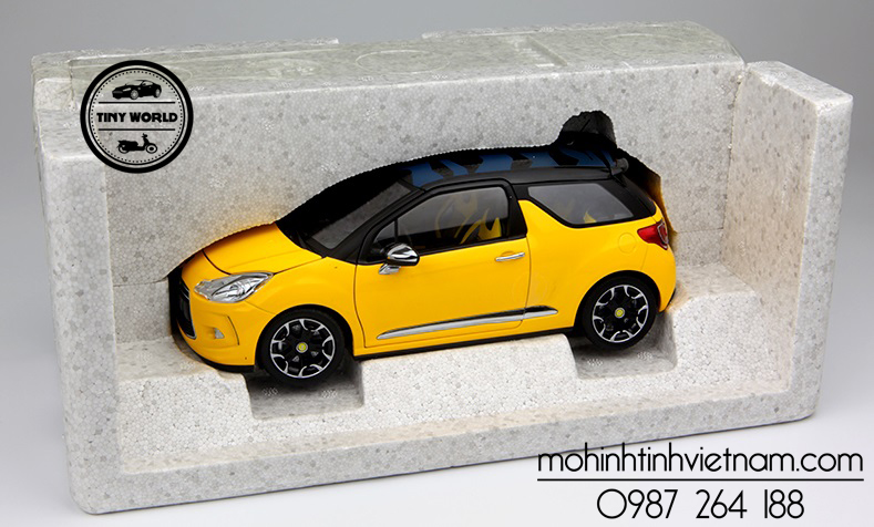 MÔ HÌNH Ô TÔ CITROEN DS3 (VÀNG) 1:18 NOREV