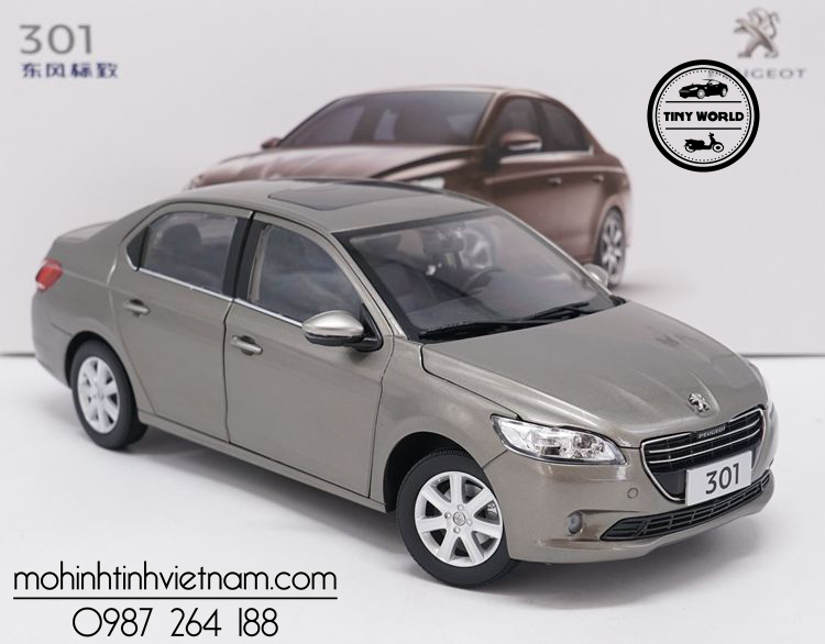 MÔ HÌNH Ô TÔ PEUGEOT 301 (NÂU) 1:18 DEALER