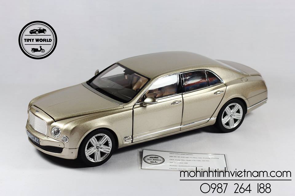 MÔ HÌNH Ô TÔ BENTLEY MULSANNE (GOLD) 1:18 RASTAR