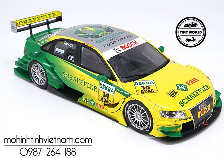 MÔ HÌNH Ô TÔ AUDI A4 DTM (VÀNG) 1:18 NOREV