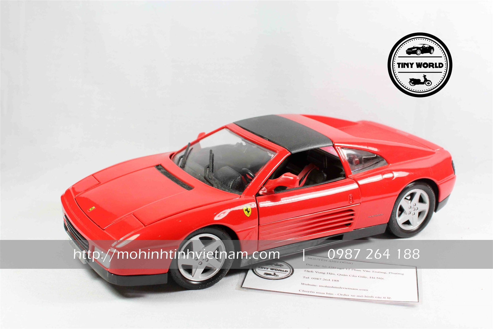 MÔ HÌNH Ô TÔ FERRARI 348TS (ĐỎ) 1:18 BBURAGO