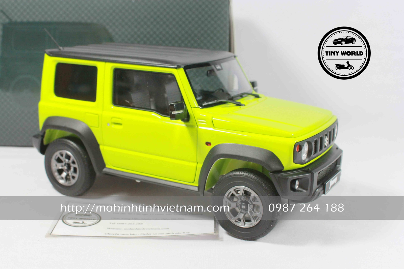MÔ HÌNH Ô TÔ SUZUKI JIMNY (XANH) 1:18 LCD
