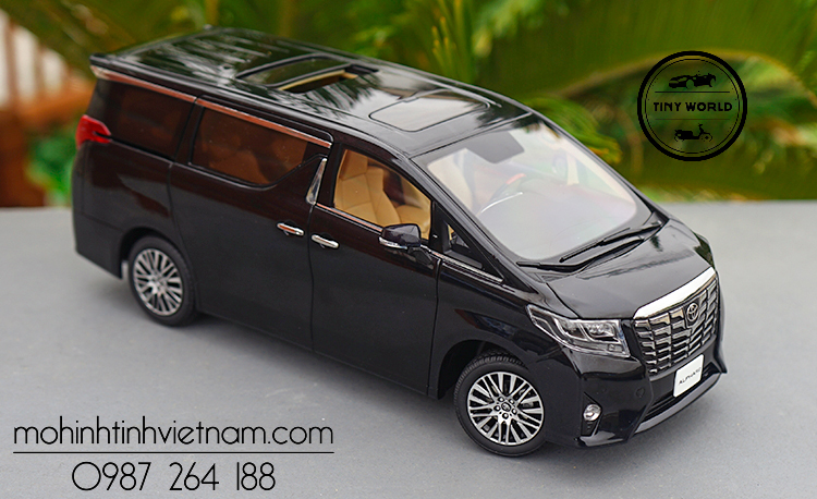 MÔ HÌNH Ô TÔ TOYOTA ALPHARD (ĐEN) 1:18 KENGFAI