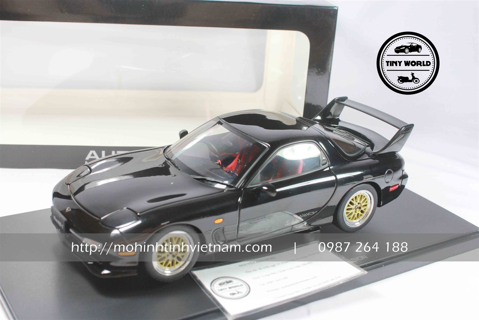 MÔ HÌNH Ô TÔ MAZDA RX-7 (ĐEN) 1:18 AUTOART