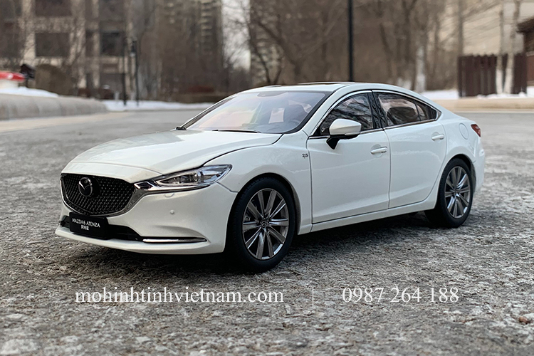 MÔ HÌNH Ô TÔ MAZDA 6 2019 (TRẮNG) 1:18 DEALER