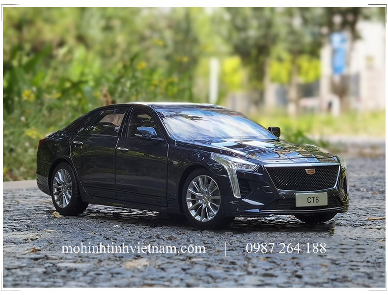 MÔ HÌNH Ô TÔ CADILLAC CT6 2019 (XÁM) 1:18 DEALER