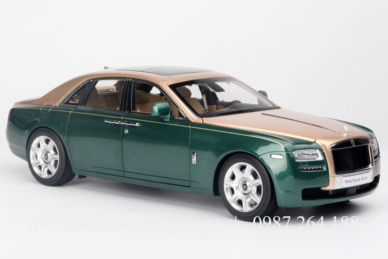 MÔ HÌNH Ô TÔ ROLLS-ROYCE GHOST (XANH) 1:18 KYOSHO