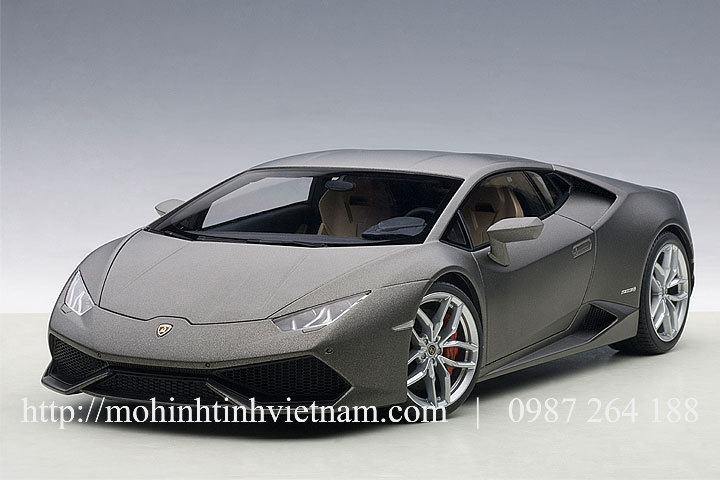 MÔ HÌNH Ô TÔ LAMBORGHINI HURACAN LP610-4 (XÁM) 1:18 AUTOART