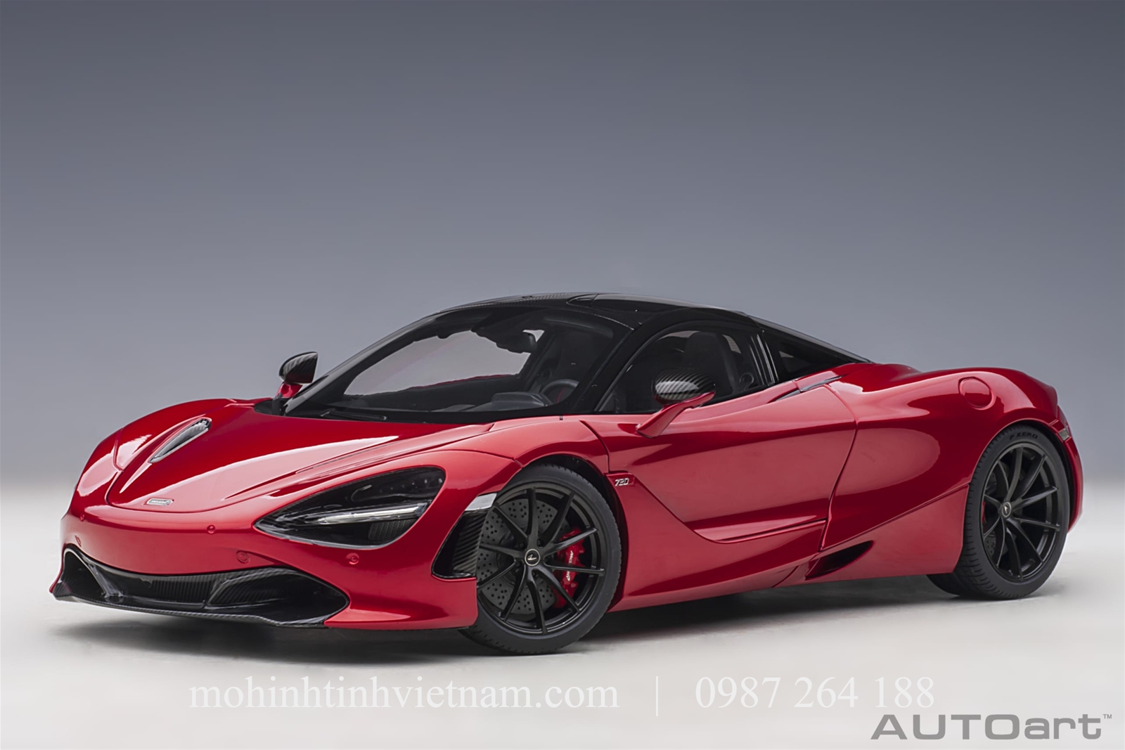 MÔ HÌNH Ô TÔ MCLAREN 720S (ĐỎ) 1:18 AUTOART