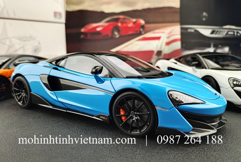 MÔ HÌNH Ô TÔ MCLAREN 600LT (XANH) 1:18 LCD