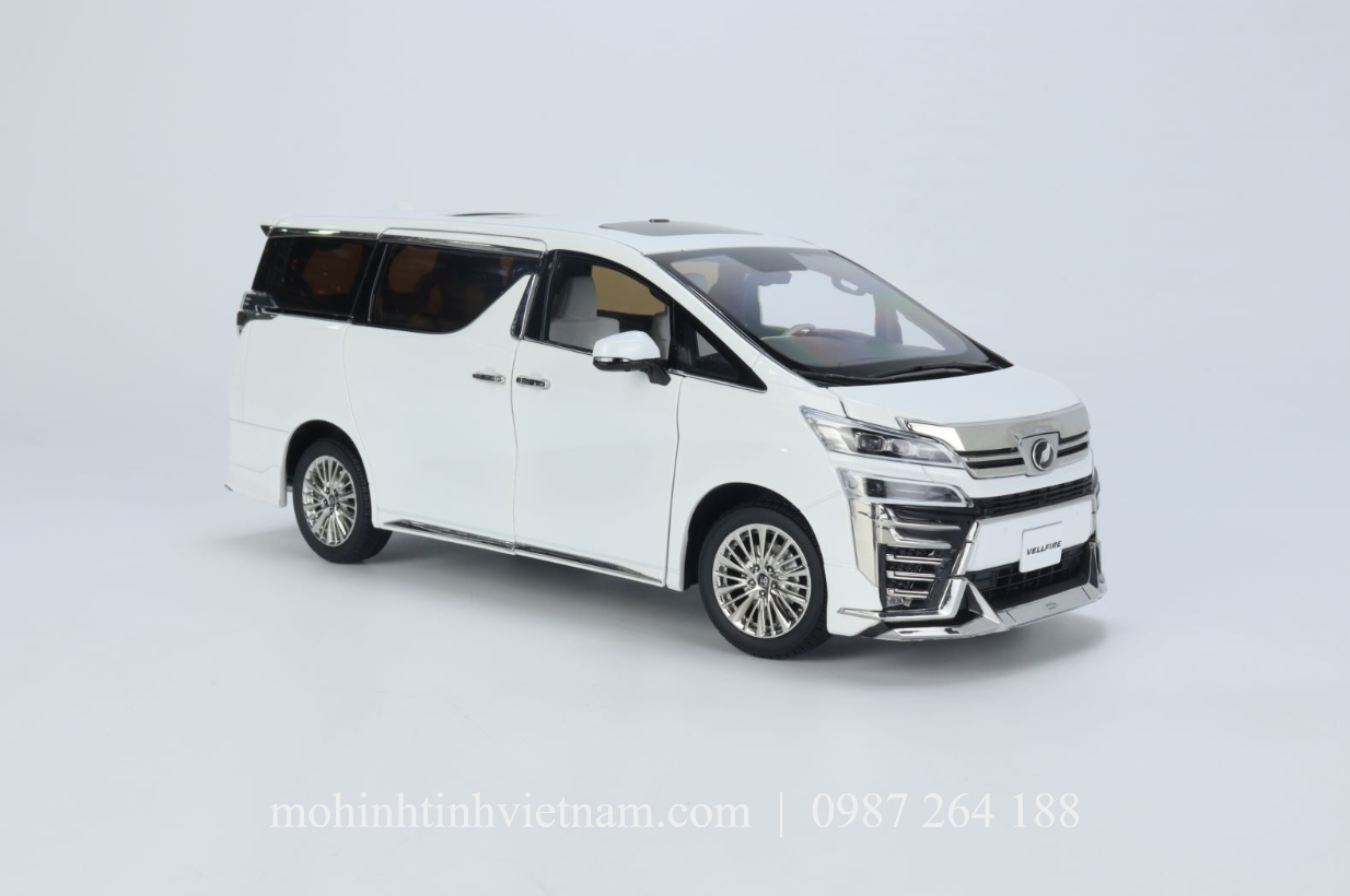 MÔ HÌNH Ô TÔ TOYOTA VELLFIRE (TRẮNG) 1:18 KENGFAI