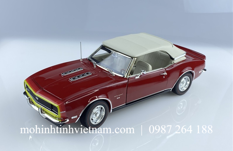MÔ HÌNH Ô TÔ CHEVROLET CAMARO SS UNICORN 1968 (ĐỎ) 1:18 ACME