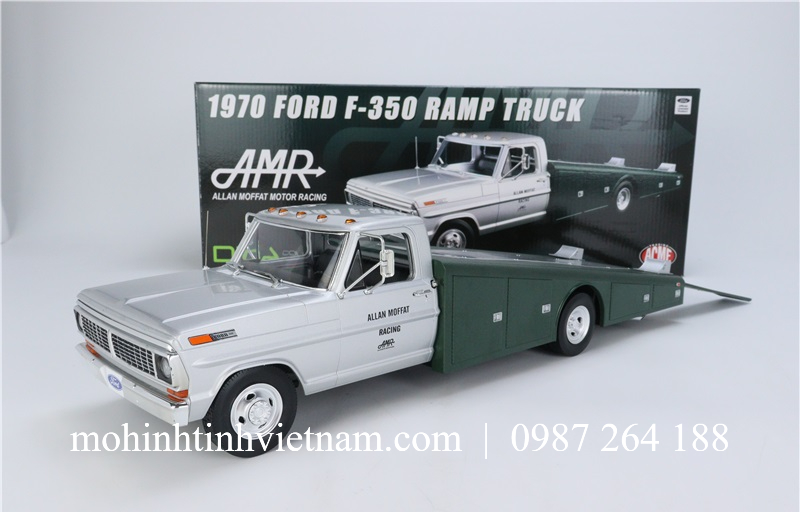 MÔ HÌNH Ô TÔ FORD F-350 RAM TRUCK 1970 (BẠC) 1:18 ACME