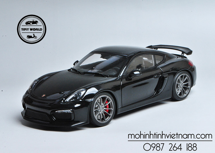 MÔ HÌNH Ô TÔ PORSCHE CAYMAN GT4 (ĐEN) 1:18 SCHUCO