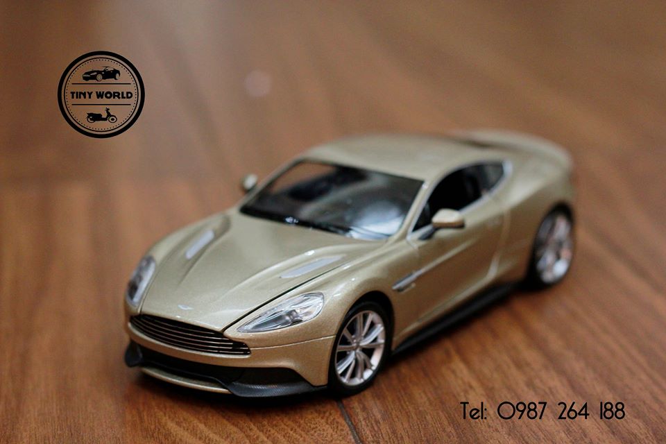 MÔ HÌNH Ô TÔ ASTON MARTIN VANQUISH (GOLD) 1:24 WELLY