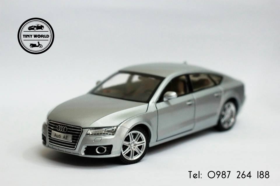 MÔ HÌNH Ô TÔ AUDI A7 (BẠC) 1:24 CAIPO