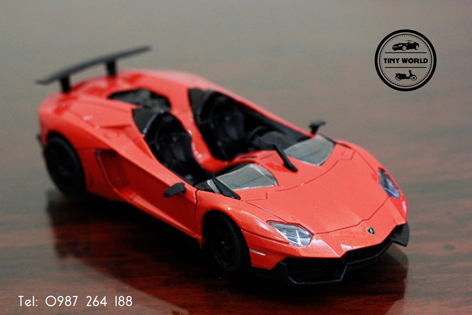MÔ HÌNH Ô TÔ LAMBORGHINI AVENTADOR J (CAM) 1:24 MZ