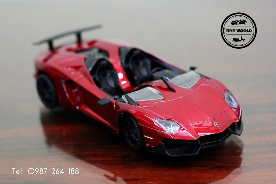 MÔ HÌNH Ô TÔ LAMBORGHINI AVENTADOR J (ĐỎ) 1:24 MZ