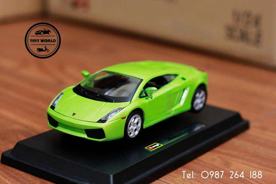 MÔ HÌNH Ô TÔ LAMBORGHINI GALLARDO (XANH) 1:24 BBURAGO