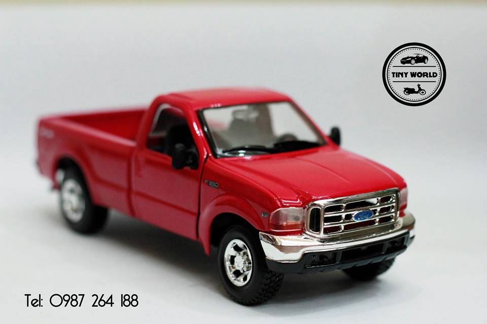 MÔ HÌNH Ô TÔ FORD F-350 SUPER DUTY PICKUP 1999 (ĐỎ) 1:27 MAISTO