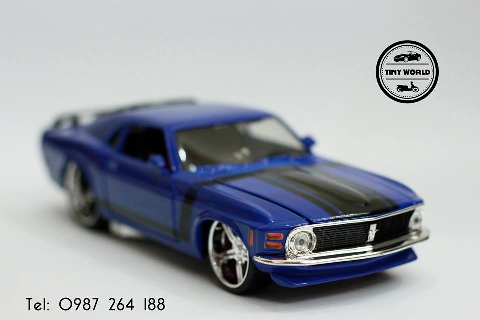 MÔ HÌNH Ô TÔ FORD MUSTANG BOSS 302 1970 (XANH) 1:24 MAISTO