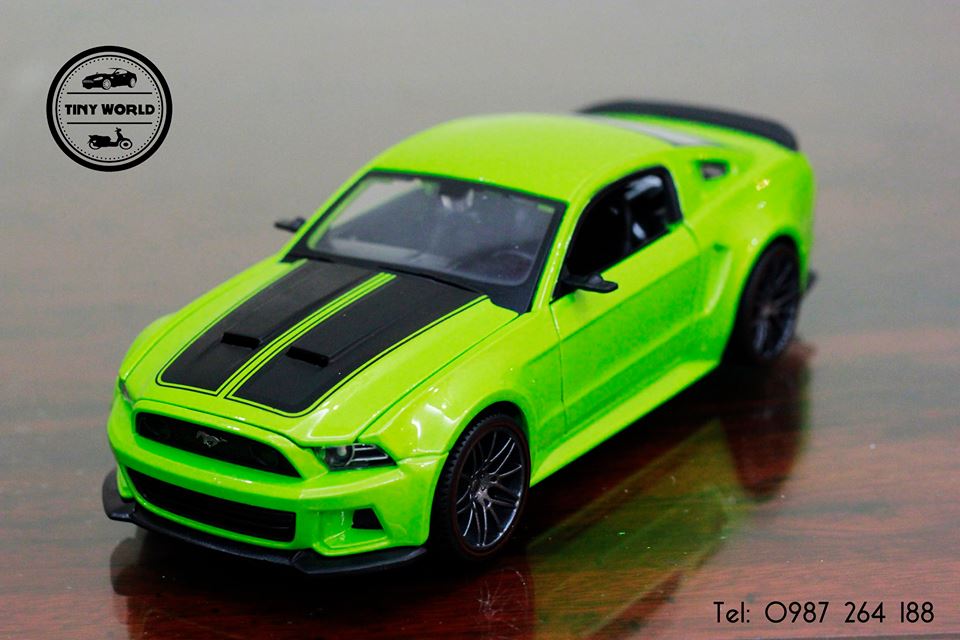 MÔ HÌNH Ô TÔ FORD MUSTANG STREET RACER (XANH) 1:24 MAISTO