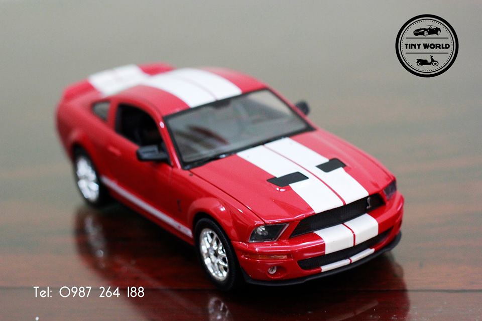 MÔ HÌNH Ô TÔ SHELBY COBRA GT500 2007 (ĐỎ) 1:24 WELLY