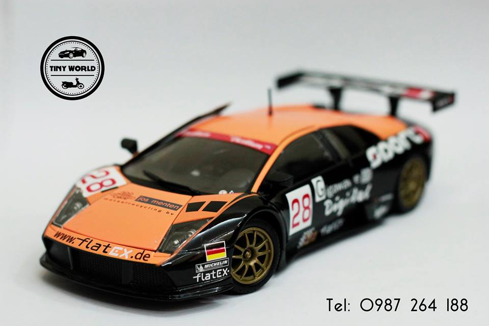 MÔ HÌNH Ô TÔ LAMBORGHINI MURCIELAGO FIA (ĐEN) 1:24 MOTORAMA