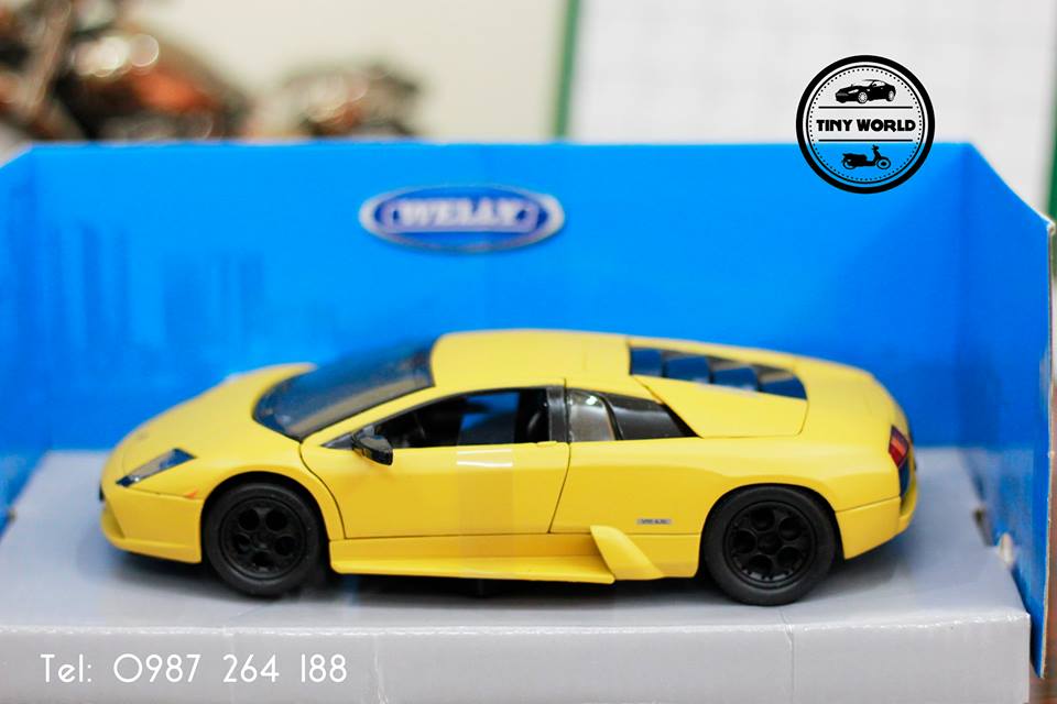 MÔ HÌNH Ô TÔ LAMBORGHINI MURCIELAGO (VÀNG SẦN) 1:24 WELLY