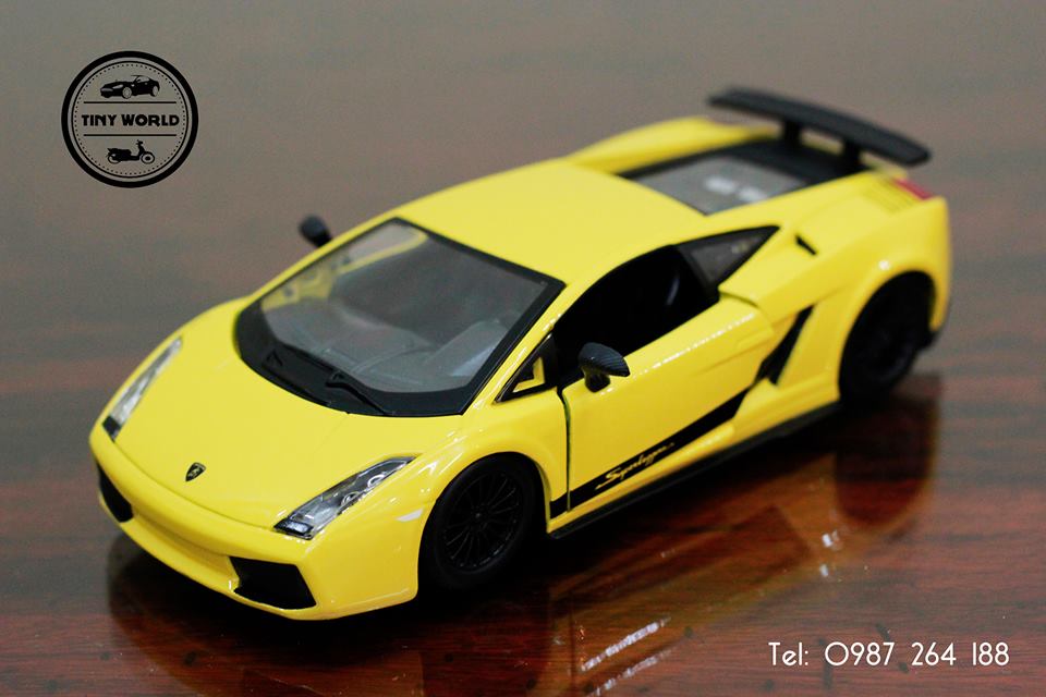 MÔ HÌNH Ô TÔ LAMBORGHINI GALLARDO SUPERLEGGERA (VÀNG) 1:24 BBURAGO