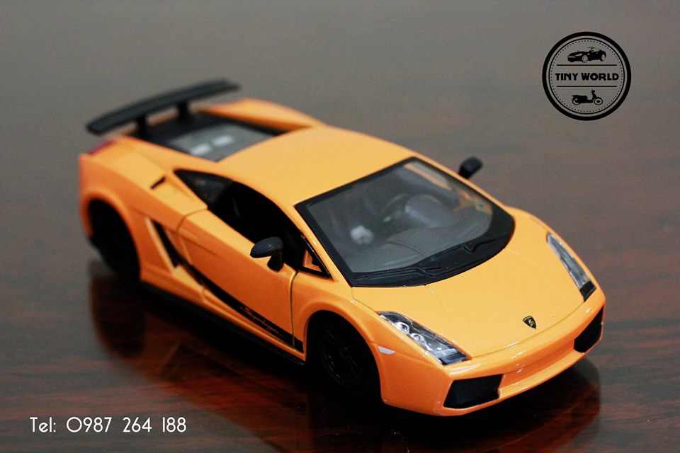 MÔ HÌNH Ô TÔ LAMBORGHINI GALLARDO SUPERLEGGERA (CAM) 1:24 BBURAGO
