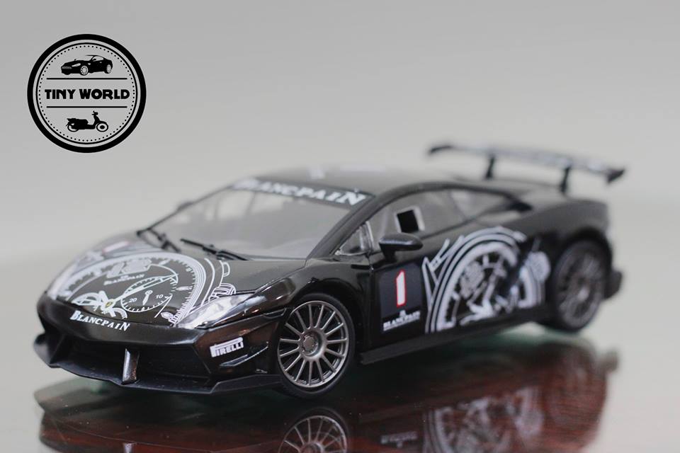 MÔ HÌNH Ô TÔ LAMBORGHINI GALLARDO SUPER TROFEO (ĐEN) 1:24 MONDO