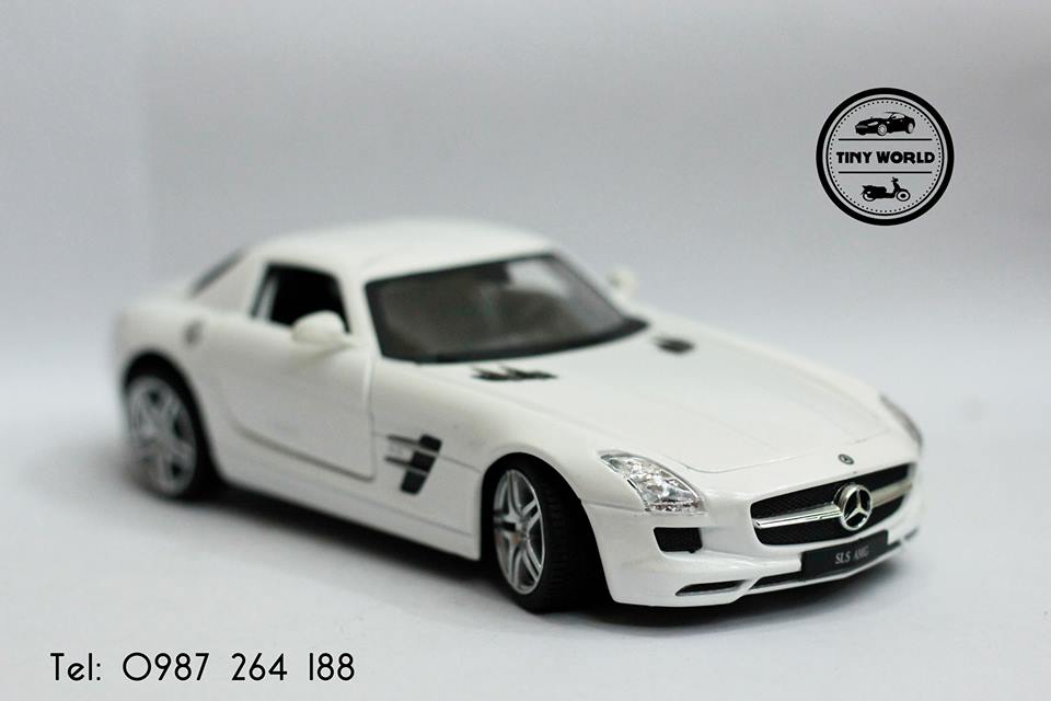 MÔ HÌNH Ô TÔ MERCEDES-BENZ SLS AMG (TRẮNG) 1:24 MZ