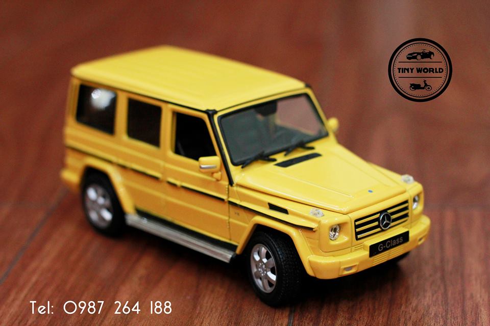 MÔ HÌNH Ô TÔ MERCEDES-BENZ G500 (VÀNG) 1:24 WELLY FX