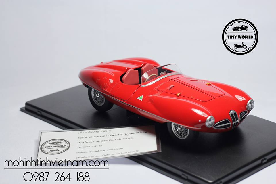 MÔ HÌNH Ô TÔ ALFA ROMEO 1900 SPIDER 1952 (ĐỎ) 1:24 WHITEBOX