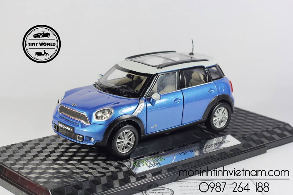 MÔ HÌNH Ô TÔ MINI COOPER S COUNTRYMAN (XANH) 1:24 KDW
