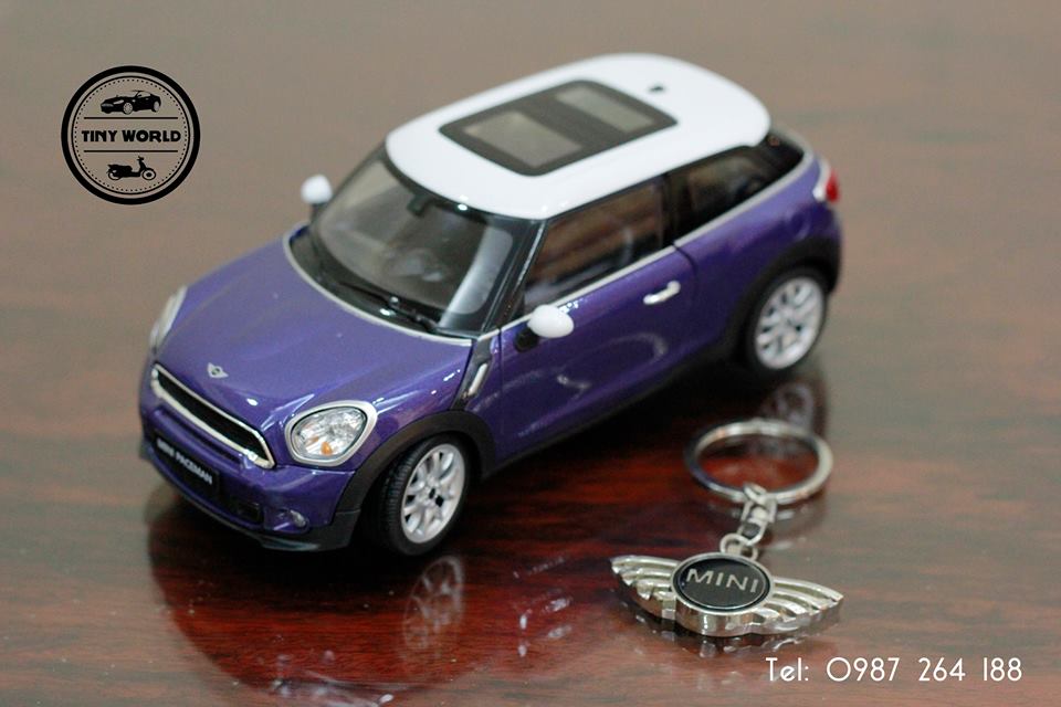 MÔ HÌNH Ô TÔ MINI COOPER S PACEMAN (XANH) 1:24 WELLY